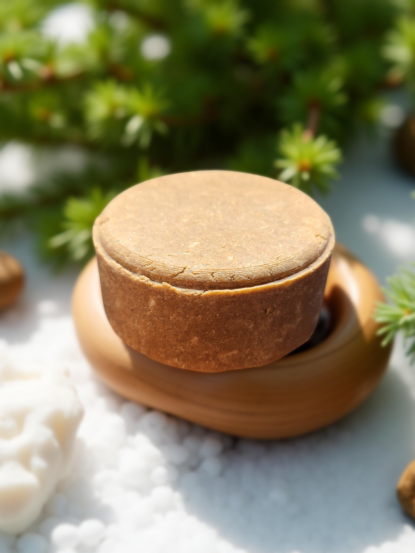 Shampooing Solide à base de poudres de plantes • 75 g • Fabriqué au Québec