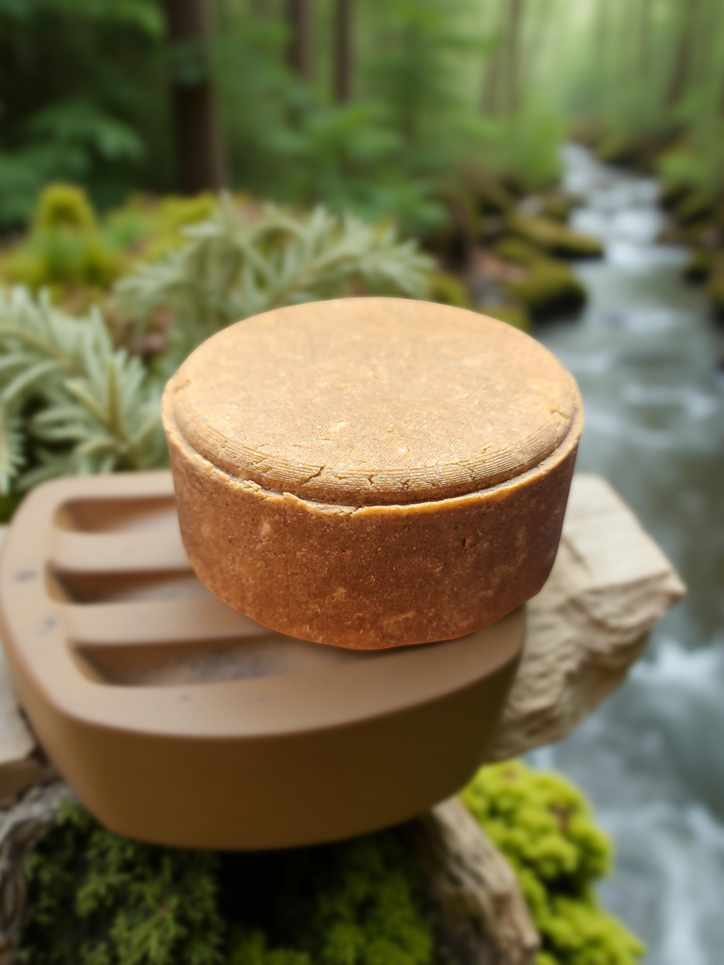 Shampooing Solide à base de poudres de plantes • 75 g • Fabriqué au Québec