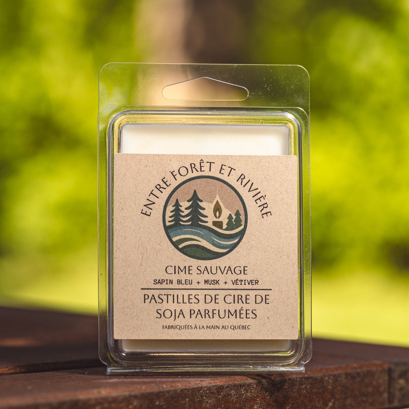 Pastilles de cire de soja Cime Sauvage • Fabriquée au Québec