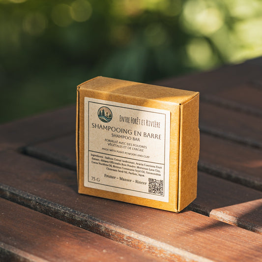 Shampooing Solide à base de poudres de plantes • 75 g • Fabriqué au Québec