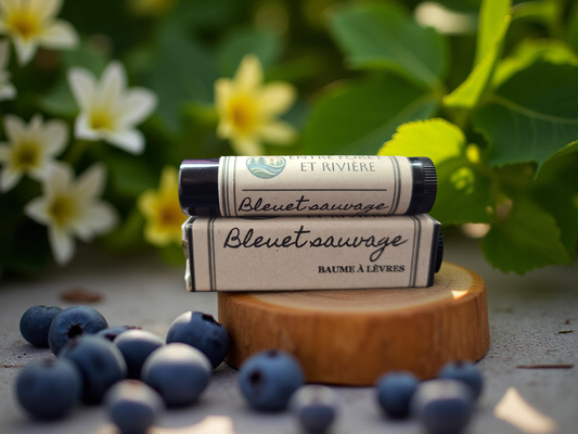 Baume à Lèvres Bleuet Sauvage • 4.5 g • Fabriqué au Québec